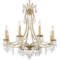 Eight Light Chandelier by Crystorama - Cedar Collection, Vibrant Gold Finish - 5938-VG-CL-MWP