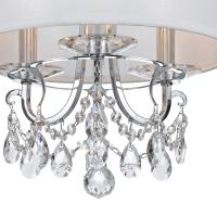 Three Light Semi Flush Mount by Crystorama - Othello Collection, Polished Chrome Finish - 6623-CH-CL-MWP_CEILING