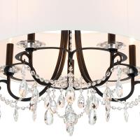 Five Light Chandelier by Crystorama - Othello Collection, Matte Black Finish - 6625-MK-CL-MWP