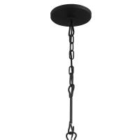 Five Light Mini Chandelier by Crystorama - Solaris Collection, Black Finish - 9224-BK
