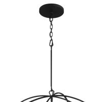 Six Light Chandelier by Crystorama - Solaris Collection, Black Finish - 9226-BK