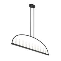 11 Light Chandelier by Crystorama - Abbott Collection, Black Finish - ABB-3009-BK