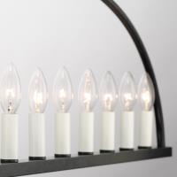11 Light Chandelier by Crystorama - Abbott Collection, Black Finish - ABB-3009-BK