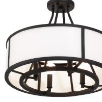 Four Light Chandelier by Crystorama - Bryant Collection, Black Forged Finish - BRY-8004-BF