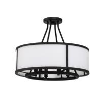 Four Light Semi Flush Mount by Crystorama - Bryant Collection, Black Forged Finish - BRY-8004-BF_CEILING