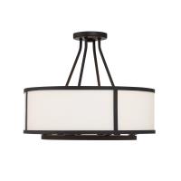 Four Light Semi Flush Mount by Crystorama - Bryant Collection, Black Forged Finish - BRY-8004-BF_CEILING