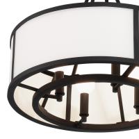 Four Light Semi Flush Mount by Crystorama - Bryant Collection, Black Forged Finish - BRY-8004-BF_CEILING