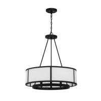 Six Light Chandelier by Crystorama - Bryant Collection, Black Forged Finish - BRY-8006-BF