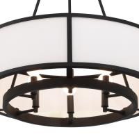 Six Light Chandelier by Crystorama - Bryant Collection, Black Forged Finish - BRY-8006-BF