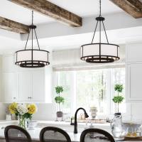 Six Light Chandelier by Crystorama - Bryant Collection, Black Forged Finish - BRY-8006-BF