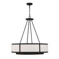 Eight Light Chandelier by Crystorama - Bryant Collection, Black Forged Finish - BRY-8008-BF