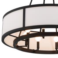 Eight Light Chandelier by Crystorama - Bryant Collection, Black Forged Finish - BRY-8008-BF
