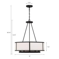 Eight Light Chandelier by Crystorama - Bryant Collection, Black Forged Finish - BRY-8008-BF