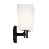 Two Light Wall Sconce by Crystorama - Colton Collection, Black Finish - COL-102-BK