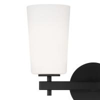 Two Light Wall Sconce by Crystorama - Colton Collection, Black Finish - COL-102-BK