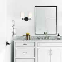 Two Light Wall Sconce by Crystorama - Colton Collection, Black Finish - COL-102-BK