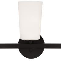 Three Light Wall Sconce by Crystorama - Colton Collection, Black Finish - COL-103-BK