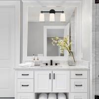 Three Light Wall Sconce by Crystorama - Colton Collection, Black Finish - COL-103-BK