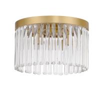 Four Light Flush Mount by Crystorama - Emory Collection, Modern Gold Finish - EMO-5400-MG