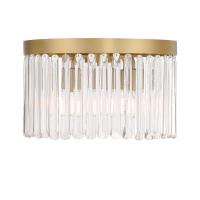 Four Light Flush Mount by Crystorama - Emory Collection, Modern Gold Finish - EMO-5400-MG