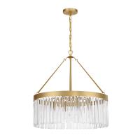 Eight Light Chandelier by Crystorama - Emory Collection, Modern Gold Finish - EMO-5406-MG