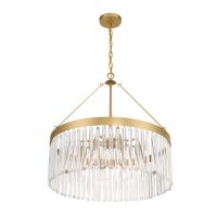Eight Light Chandelier by Crystorama - Emory Collection, Modern Gold Finish - EMO-5406-MG