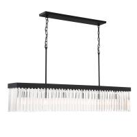 Six Light Chandelier by Crystorama - Emory Collection, Black Forged Finish - EMO-5407-BF