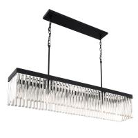 Six Light Chandelier by Crystorama - Emory Collection, Black Forged Finish - EMO-5407-BF