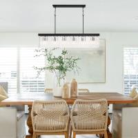 Six Light Chandelier by Crystorama - Emory Collection, Black Forged Finish - EMO-5407-BF