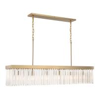 Six Light Chandelier by Crystorama - Emory Collection, Modern Gold Finish - EMO-5407-MG