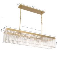 Six Light Chandelier by Crystorama - Emory Collection, Modern Gold Finish - EMO-5407-MG