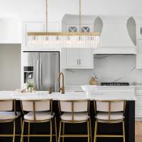 Six Light Chandelier by Crystorama - Emory Collection, Modern Gold Finish - EMO-5407-MG
