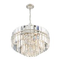 12 Light Chandelier by Crystorama - Hayes Collection, Polished Nickel Finish - HAY-1405-PN