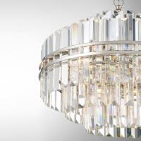 12 Light Chandelier by Crystorama - Hayes Collection, Polished Nickel Finish - HAY-1405-PN