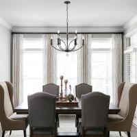 Nine Light Chandelier by Crystorama - Mila Collection, Black Finish - MIL-8009-BK