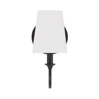 One Light Wall Sconce by Crystorama - Payton Collection, Black Forged Finish - PAY-921-BF