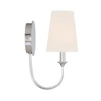 One Light Wall Sconce by Crystorama - Payton Collection, Polished Chrome Finish - PAY-921-CH
