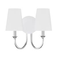 Two Light Wall Sconce by Crystorama - Payton Collection, Polished Chrome Finish - PAY-922-CH