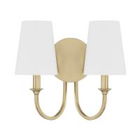 Two Light Wall Sconce by Crystorama - Payton Collection, Vibrant Gold Finish - PAY-922-VG