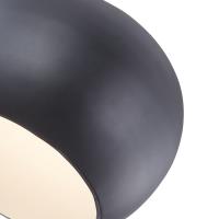 LED Flush Mount by Kuzco Lighting - Croft Collection, Black/White Finish - FM44614-BK/WH