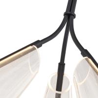 LED Pendant by Kuzco Lighting - Mulberry Collection, Black/Light Guide Finish - PD62622-BK/LG