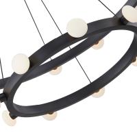 LED Chandelier by Kuzco Lighting - Rezz Collection, Black Finish - CH63436-BK