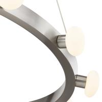 LED Pendant by Kuzco Lighting - Rezz Collection, Brushed Nickel Finish - PD63428-BN