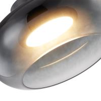 LED Semi-Flush Mount by Kuzco Lighting - Trinity Collection, Black/Smoked Finish - SF62014-BK/SM
