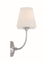 Two Light Wall Sconce by Crystorama - Sylvan Collection, Polished Chrome Finish - 2442-OP-CH