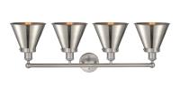 Four Light Bath Vanity by Innovations - Edison Collection, Brushed Satin Nickel Finish - 616-4W-SN-M13-SN