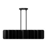 Six Light Linear Pendant by Kuzco Lighting - Akira Collection, Black/Gold Finish - LP58042-BK/GD