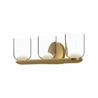LED Vanity by Kuzco Lighting - Cedar Collection, Brushed Gold/Clear Finish - VL52520-BG/CL