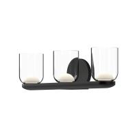 LED Vanity by Kuzco Lighting - Cedar Collection, Black/Clear Finish - VL52520-BK/CL