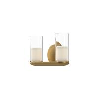 LED Vanity by Kuzco Lighting - Birch Collection, Brushed Gold/Clear Finish - VL53511-BG/CL